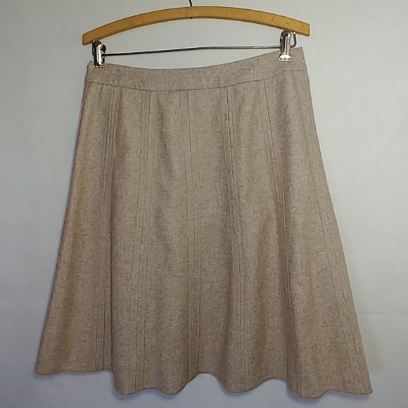 Merona Wool Blend Tan Midi Skirt - Picture 3 of 4